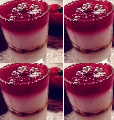 Strawberry Trifle with Mixed Nuts