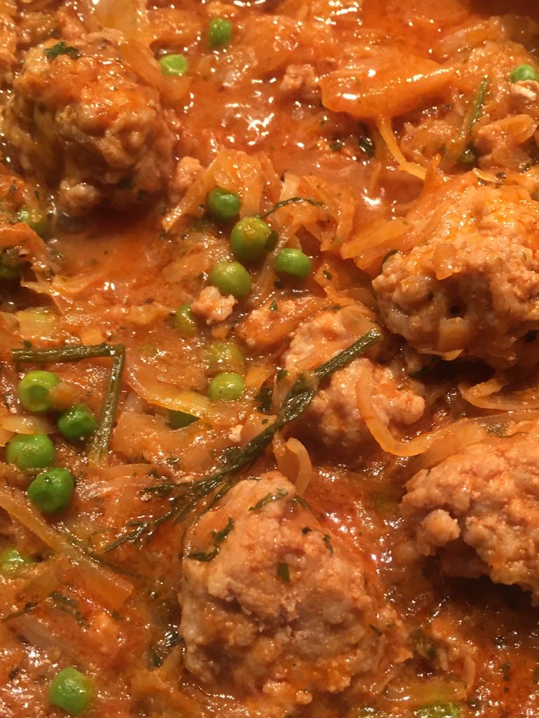 Meat Balls in Flavourd Cabbage Sauce