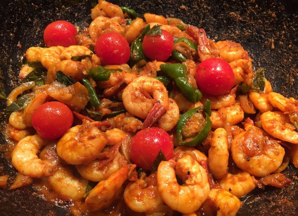 Konju Varuthathu - Prawn Masala Kerala Style